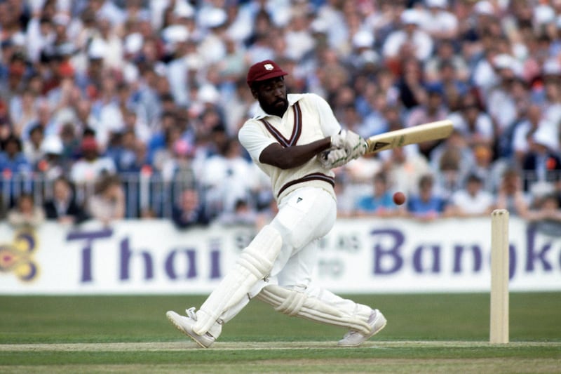 West Indies' Viv Richards in action during his record-breaking innings of 189 not out.  (Photo by S&G/PA Images via Getty Images)
