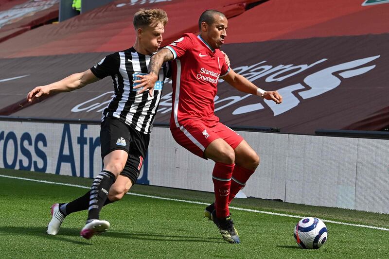 Thiago Alcantara - 6. The 30-year-old was given plenty of time and space but produced few really threatening passes. He was never able to get to grips with Newcastle’s counter attacks. Replaced by Jones with 13 minutes to go. AFP