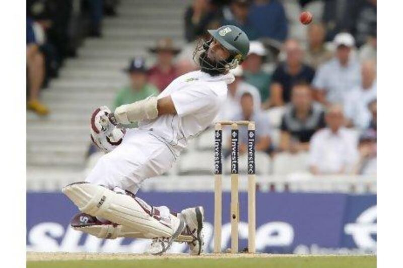 Hashim Amla was still going strong at 183 and close to a stubborn double hundred at stumps on day three.