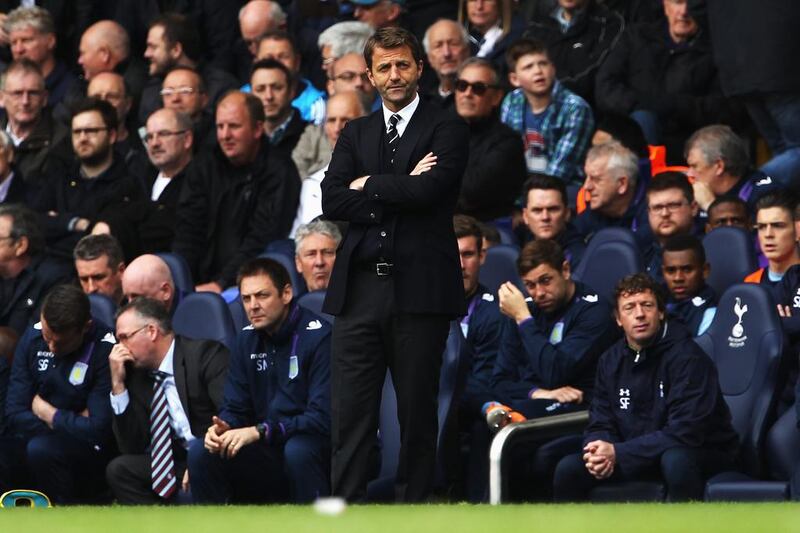 Tim Sherwood, centre, joins the likes of George Graham, Glenn Hoddle, Jacques Santini, Martin Jol, Juande Ramos, Harry Redknapp and Andre Villas-Boas as former Tottenham Hotspur managers over the past 13 years. Clive Rose / Getty Images