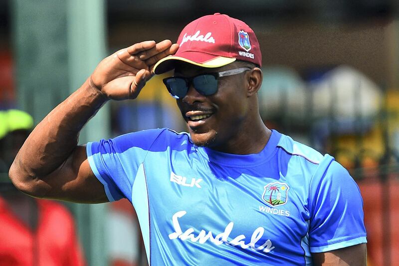 West Indies' Sheldon Cottrell takes part in a practice session at the Sinhalese Sports Club (SSC) International Cricket Stadium in Colombo on February 21, 2020. - West Indies will play three one day international (ODI) and two T20 cricket matches during their tour of Sri Lanka. (Photo by ISHARA S. KODIKARA / AFP)