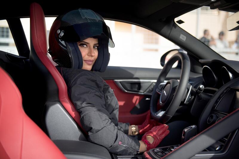 Saudi motorsport driver Aseel Al Hamad gets behind the wheel for the first time in her home country in Jaguar's video. Jaguar