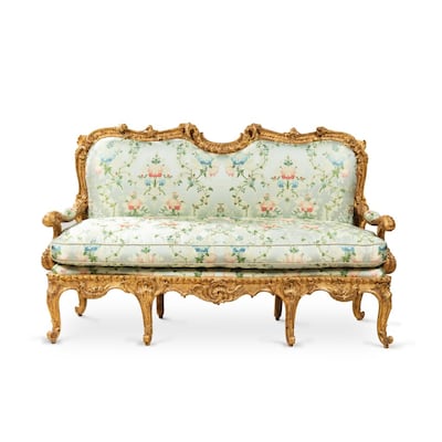 A carved giltwood chassis, once owned by the Duke and Duchess of Windsor. Photo: Sotheby's
