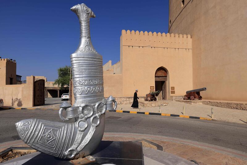 Nizwa is famous for creating the khanjar, the traditional, ceremonial blade worn by Omanis during official functions