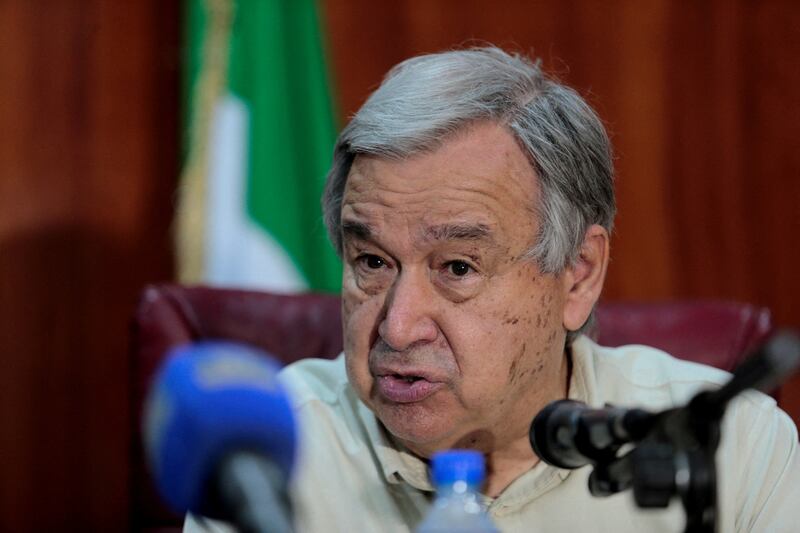 UN Secretary General Antonio Guterres said the Lebanese people 'are struggling daily to meet basic essential needs'. Reuters