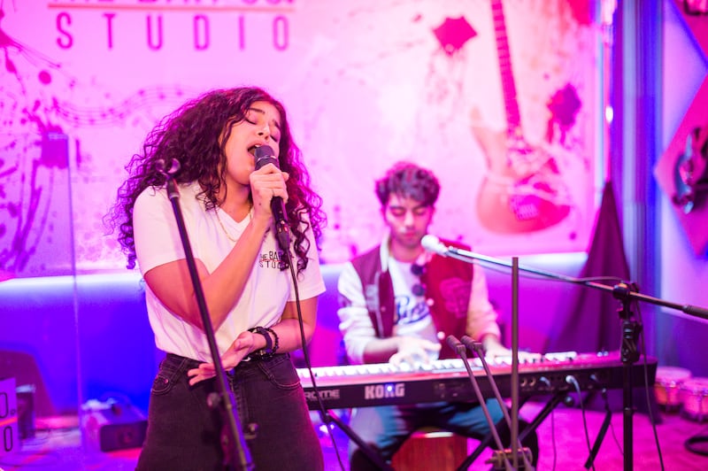 Singer-songwriter Fafa supported Bruno Mars at Etihad Park, while her single 'Anta Batal' has more than 2.9 million views on YouTube. Photo: The BarCoe Studio