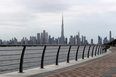 Dubai's economy is projected to expand 4 per cent in 2021 as it recovers from the impact of the Covid-19 pandemic. Pawan Singh / The National