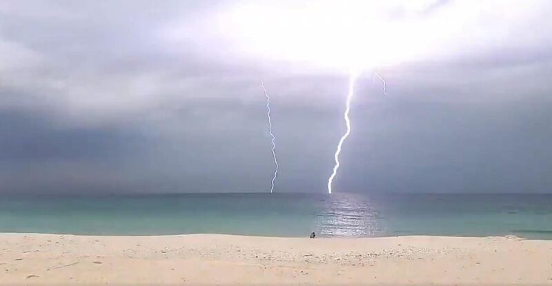 Lightning in Umm Al Quwain.