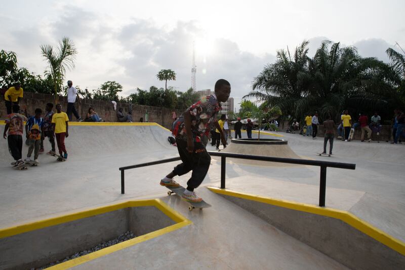 Freedom Skatepark is located in the centre of Accra.