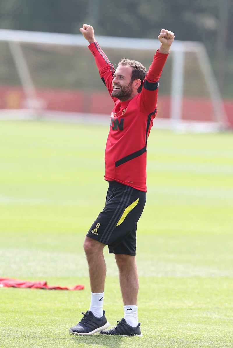 MANCHESTER, ENGLAND - JUNE 17: (EXCLUSIVE COVERAGE) Juan Mata of Manchester United at Aon Training Complex on June 17, 2020 in Manchester, England. (Photo by Matthew Peters/Manchester United via Getty Images)
