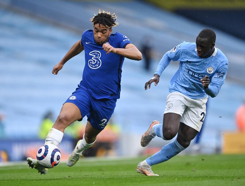 Right-back: Reece James (Chelsea) – Produced a barnstorming display as he tormented Benjamin Mendy and gave Chelsea superiority on their right in the win at the Etihad Stadium. EPA