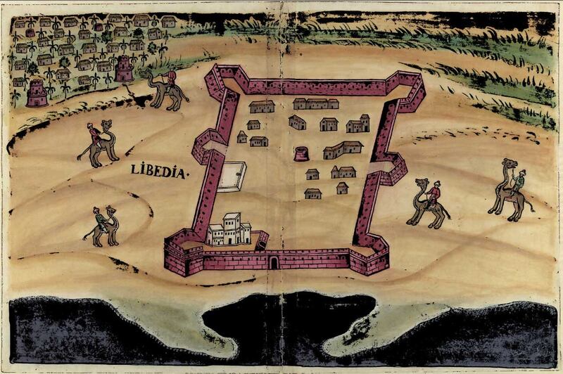 The Portuguese trading station may have resembled a small fort such as Bidya in Fujairah, shown here in a 17th century Portuguese atlas. Photo: Wikimedia Commons