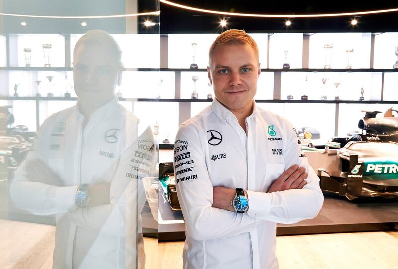 BRACKLEY, ENGLAND - JANUARY 16:  (EXCLUSIVE COVERAGE) Valtteri Bottas is unveiled as a Mercedes-AMG Petronas F1 driver at the team's factory on January 16, 2017 in Brackley, England.  (Photo by Steve Etherington/Getty Images)