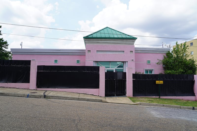 The Jackson Women's Health Organisation is also known as the Pink House. Willy Lowry / The National 