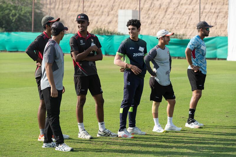 Aspiring cricketers attend a Desert Vipers trining session at Jebel Ali Shooting Club.
