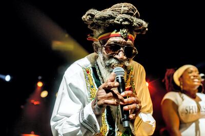 May, 8th, 2016: the famous reggae singer, Bunny Wailer, the last standing member of the Bob Marley group, The Wailers,  on stage in Paris the 20 july 2014. At 69 he was admitted to south Florida hospital after missing a concert on Friday at Fort Lauderdale. (Photo by Michael Bunel/NurPhoto via Getty Images)