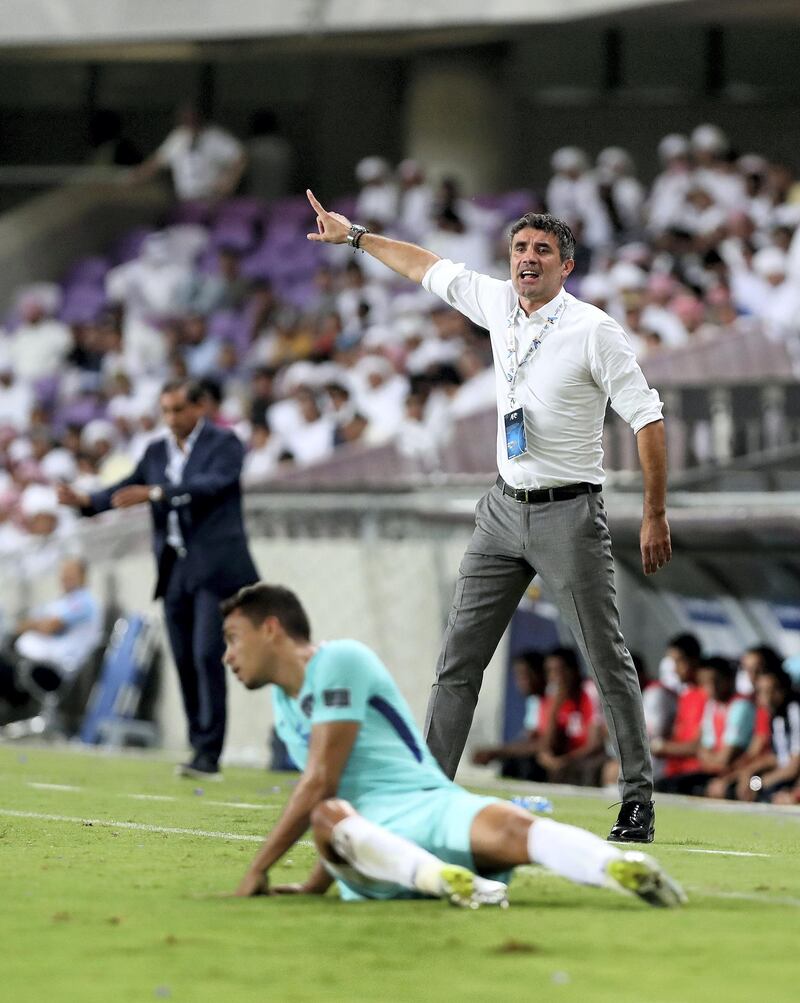 Al Ain, United Arab Emirates - August 21st, 2017: Al Ain manager Zoran Mamić during the Asian Champions League game between Al Ain v Al Hilal. Monday, August 21st, 2017 at Hazza Bin Zayed Stadium, Al Ain. Chris Whiteoak / The National