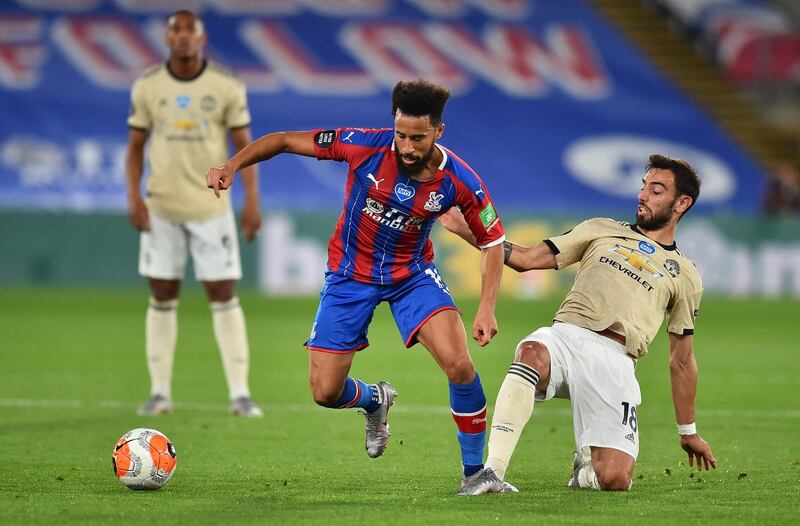 Andros Townsend - 6: Always busy, worked hard without really threatening the United goal. Getty