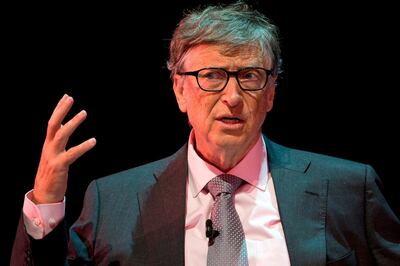 (FILES) In this file photo taken on October 26, 2016 US philanthropist Bill Gates, of the Bill & Melinda Gates Foundation speaks at the Grand Challenges Annual Meeting 2016 in central London.
Bill Gates says he has paid more than $10 billion in taxes over a lifetime but billionaires like him should pay "significantly" more because they benefit more from the system. The Microsoft co-founder, the world's second richest man after Amazon's Jeff Bezos, was critical of a recent US tax overhaul that slashed corporate taxes and lowered the top bracket for individual income."I've paid more taxes, over $10 billion, than anyone else, but the government should require the people in my position to pay significantly higher taxes," he said in an interview February 19, 2018 with CNN.
 / AFP PHOTO / JUSTIN TALLIS