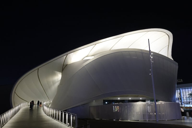Its curved lines helped make the Luxembourg pavilion a popular choice among Expo visitors. AFP