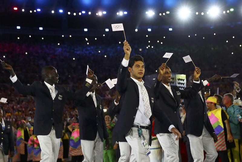 The Refugee Olympic Team competed under the Olympic flag in Rio. Reuters