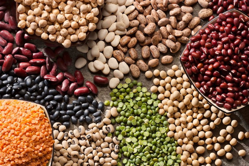 Beans and legumes have high fibre content that reduces cholesterol absorption, stabilises blood sugar and maintains heart health. Getty Images
