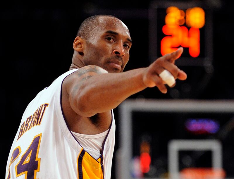 Bryant sinks a shot in the closing seconds against Orlando Magic in Game 2 of the 2009 NBA Finals, in Los Angeles. AP