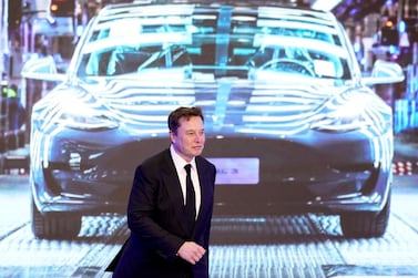Elon Musk's US-based electric vehicle and clean energy company, Tesla, is currently trading at a price-to-earnings ratio of 1,095 times. Reuters