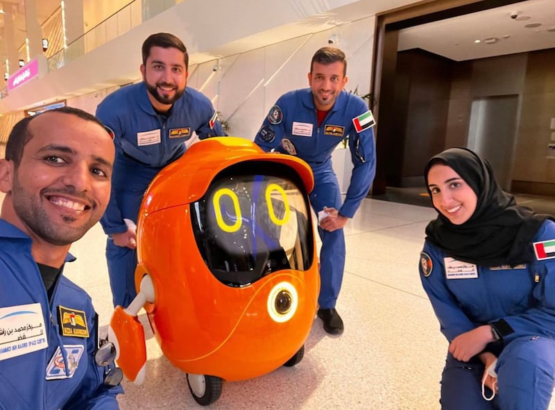 UAE's four astronauts at the Expo 2020 Dubai last year. Photo: Mohammed AL Mulla Instagram