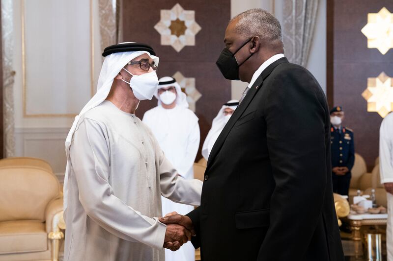 US Defence Secretary Lloyd Austin offers condolences to the President, Sheikh Mohamed. 