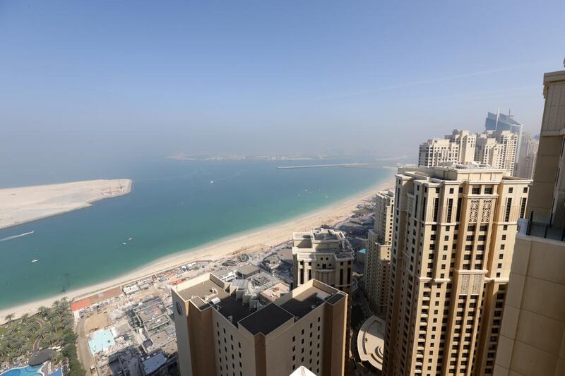 A stunning view of Dubai from a flat at Shams 1 tower. Jaime Puebla / The National