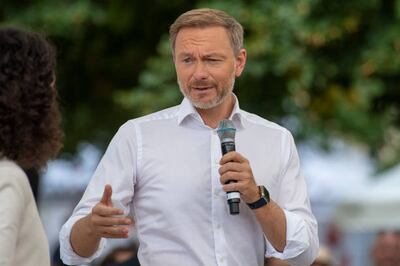 Germany's Finance Minister Christian Lindner said ultra-cheap public transport was not affordable in the long run. Getty 