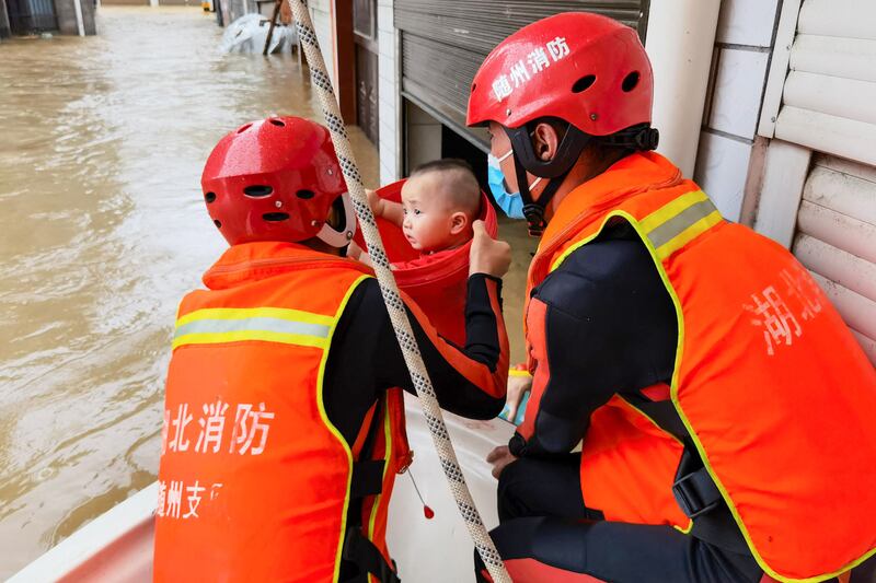 Five cities in the central China's Hubei province have declared red alerts.