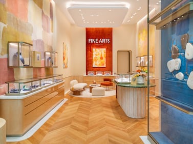 Inside Shamsa Alabbar's Fine Arts Jewellery boutique in Dubai Mall. Photo: Fine Arts Jewellery