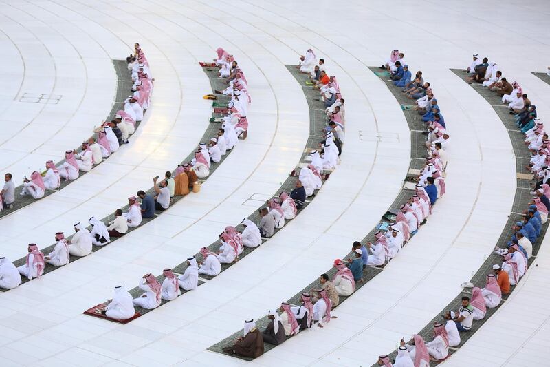 Eid prayers were held at the two holy mosques in the cities of Makkah and Madinah "without worshippers". Makkah's Grand Mosque has been almost devoid of worshippers since March, with a stunning emptiness enveloping the sacred Kaaba. AFP