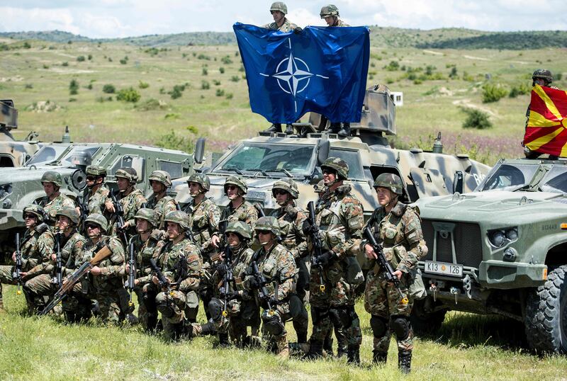 Nato says it has strengthened defences on its eastern flank since Russia invaded Ukraine. AFP