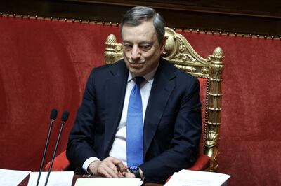 Italy's Mario Draghi has promised to support Ukraine's reconstruction after the war. Bloomberg