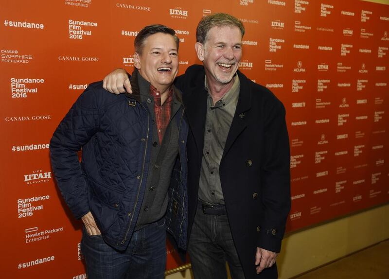 Ted Sarandos, left, head of content acquisition for Netflix, and Reed Hastings, co-founder and chief executive of Netflix. 

Chris Pizzello / Invision / AP Photo