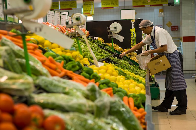 UMM AL QUWAIN, UNITED ARAB EMIRATES, 09 JULY 2014. Stock photography of Lulu Supermarket in Umm Al Quwain for consumer products. Prices of certain items are locked during Ramadan and for Eid. Produce, rice, fruit and vegetables. (Photo: Antonie Robertson/ The National) Journalist: Stock. Section: National