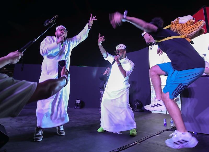 Hip-hop group Levelz take to the stage