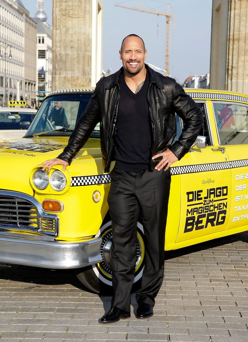 BERLIN - MARCH 31:  Dwayne Johnson  attends the photo call of  'Race To Witch Mountain' in front of the Brandenburg Gate on March 31, 2009 in Berlin, Germany.  (Photo by Florian Seefried/Getty Images)