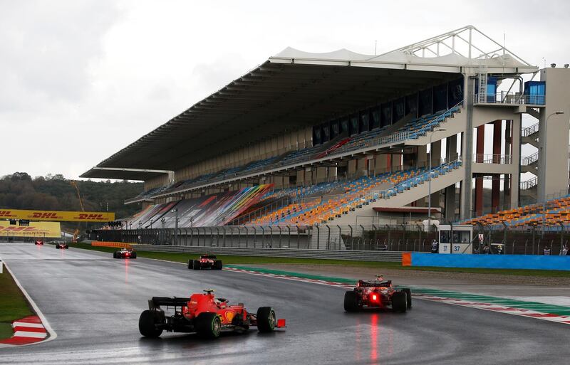 Conditions were challenging for drivers at the Turkish GP. Getty