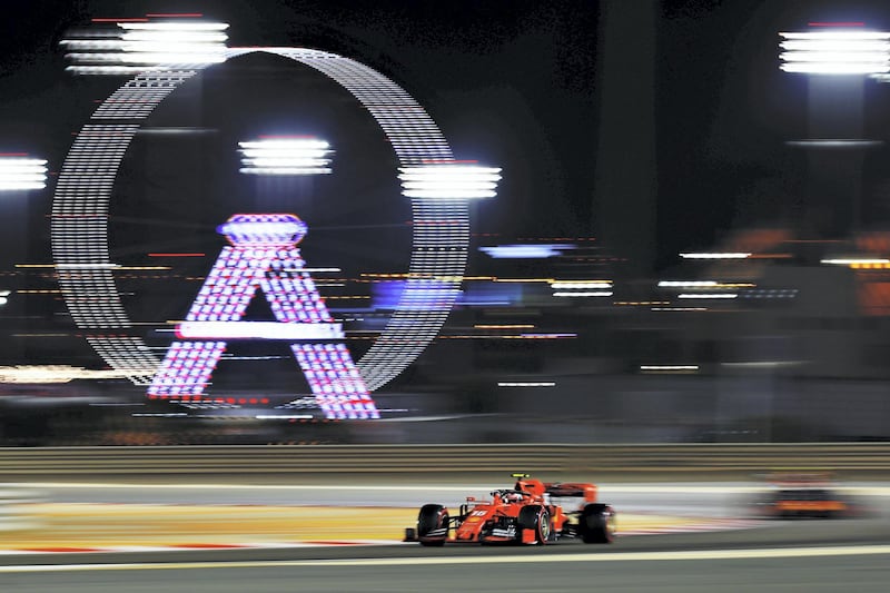 BAHRAIN, BAHRAIN - MARCH 30: Charles Leclerc of Monaco driving the (16) Scuderia Ferrari SF90 on track during qualifying for the F1 Grand Prix of Bahrain at Bahrain International Circuit on March 30, 2019 in Bahrain, Bahrain. (Photo by Lars Baron/Getty Images)