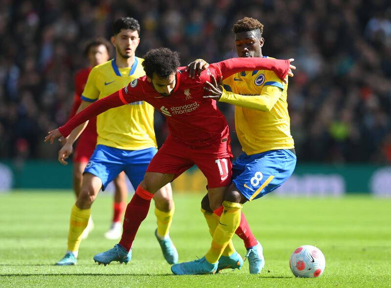 Mohamed Salah - 7

The Egyptian hit the bar with a deflected effort and scored from the penalty spot to take his goal tally to 20 in the league. Even so, he was not at his best and he limped off to be replaced by Jota in the 65th minute. 
Getty