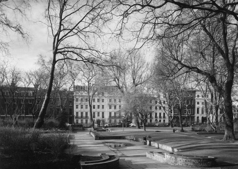 19th February 1970:  Bloomsbury Square in London.  (Photo by Peter Trulock/Fox Photos/Getty Images)