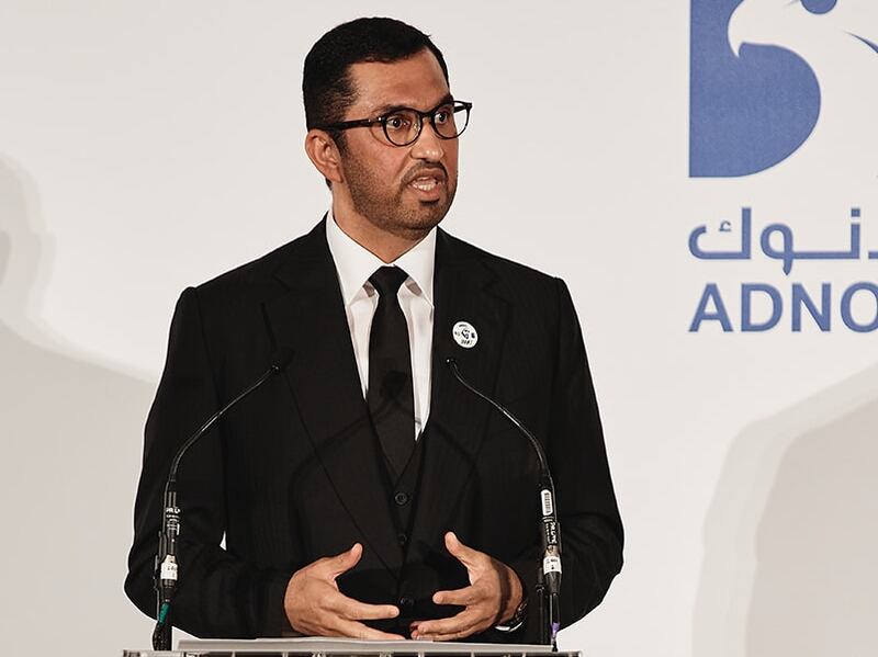 'All progress starts and ends with energy security,' said Dr Sultan Al Jaber, Minister of Industry and Advanced Technology and managing director and group chief executive of Adnoc. Photo: Adnoc