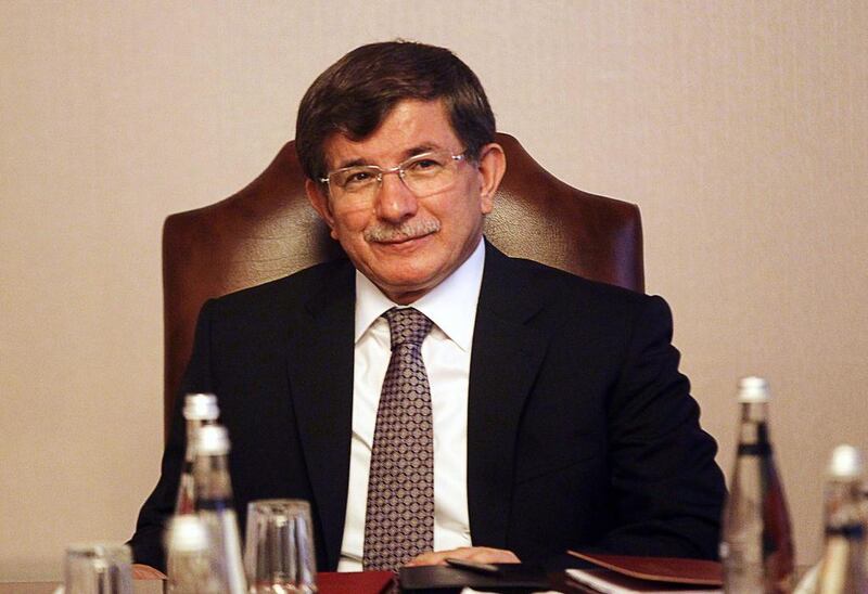 Ahmet Davutoglu attends a meeting in Ankara on August 20, 2014. He is set to take over from Recep Tayyip Erdogan as the country’s next prime minister. Adem Altan / AFP