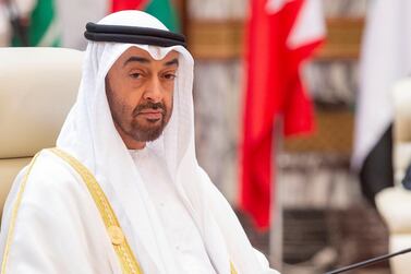 Sheikh Mohamed bin Zayed has invited Israeli president Reuven Rivlin to visit the UAE. Ministry of Presidential Affairs    