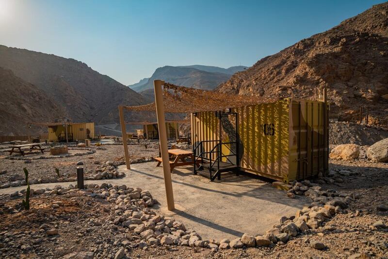 Overnight accommodation is also available at the Bear Grylls camp. Photo: Talal Shehab