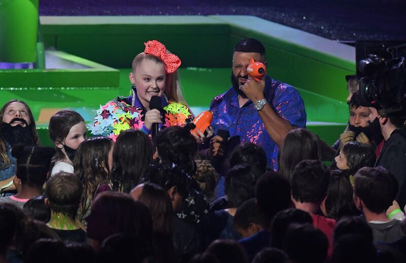 Dancer Jojo Siwa and DJ Khaled get awards. AFP